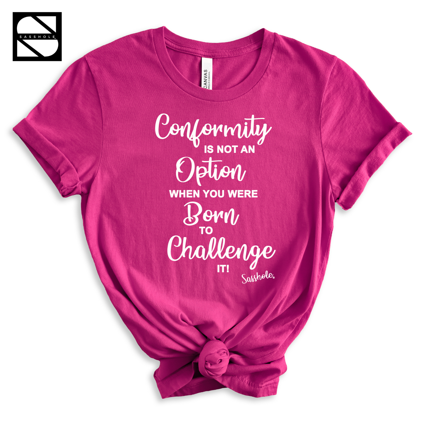motivational berry shirt for women
