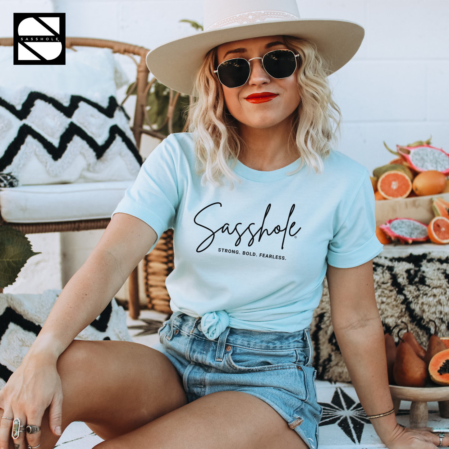 Make a Sassy Statement with Our Women's Sasshole® Stong. Bold. Fearless T-Shirt