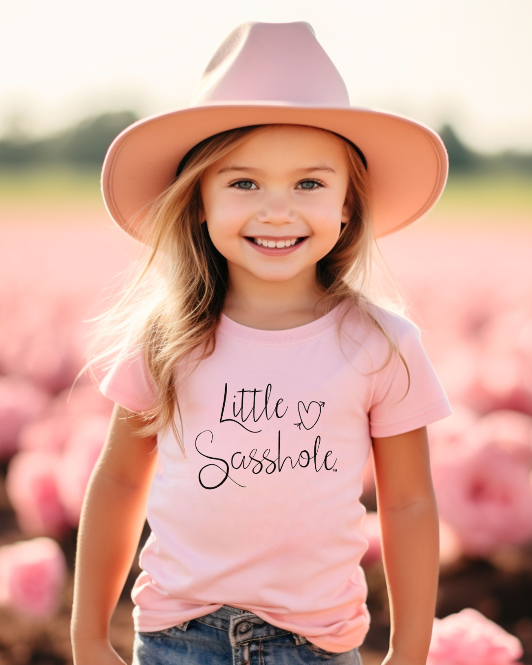 Pink Little Sasshole Toddler Tshirt