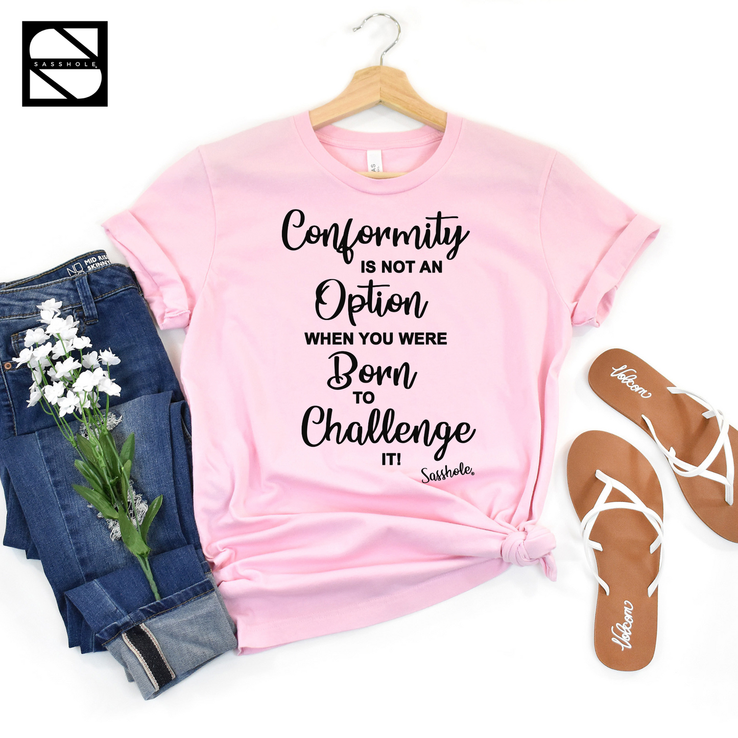 Challenge Conformity: Embrace the Sasshole® Lifestyle! Unisex T-shirt