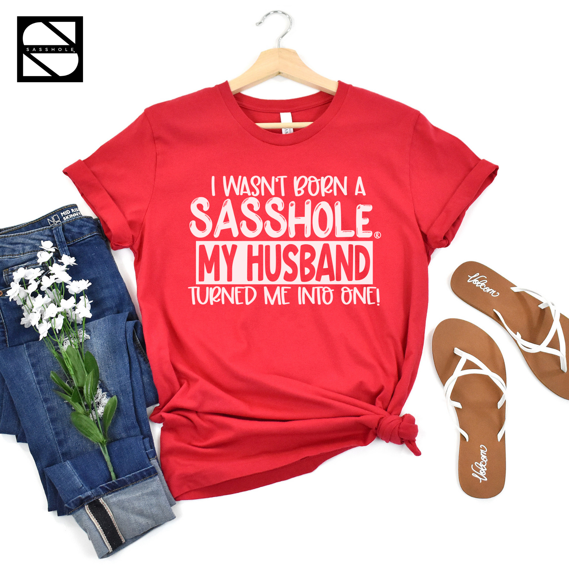Ladies Funny Red Shirt