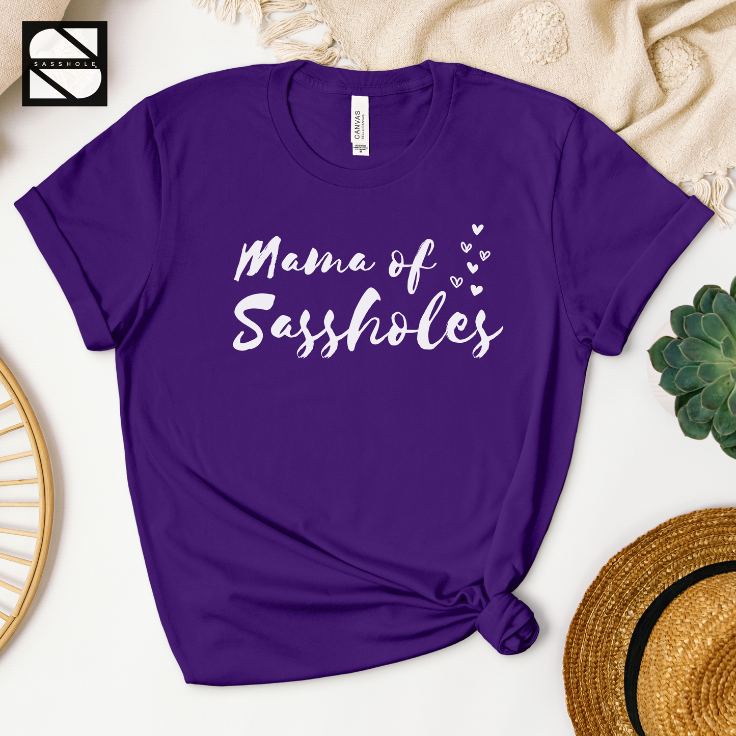 Mama of Sassholes: Mom Humor Tee for Mom's